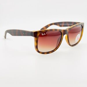 ☀️Ray-Ban Justin Classic RB4165 Matte Havana Tortoise Brown Gradient Lenses